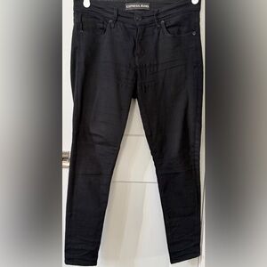 Express Women’s Mid Rise Black Skinny/Legging Jeans 8S